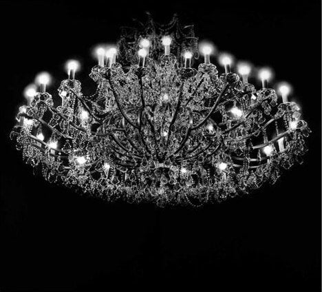 Robert Longo Crystal Chandelier pigment print