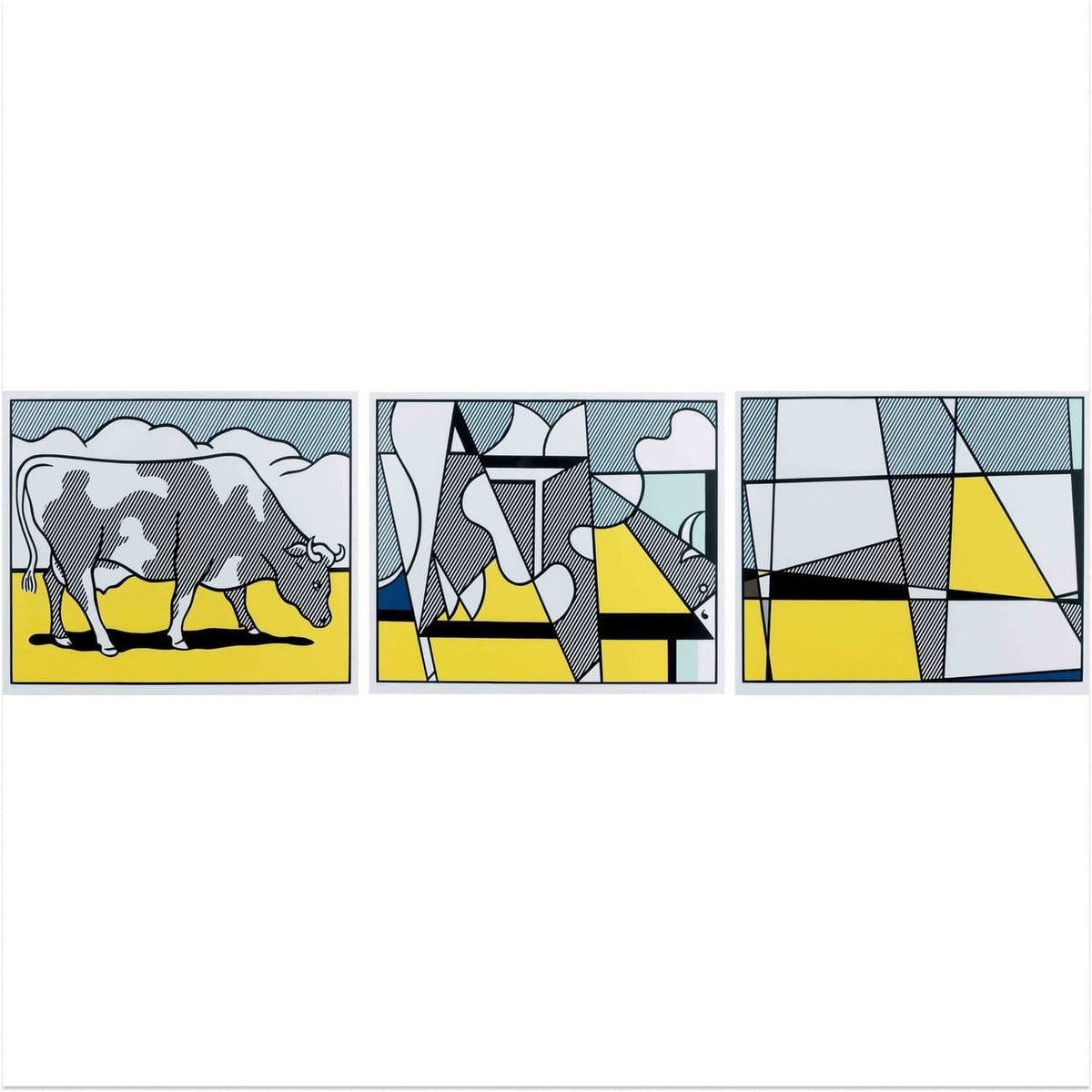 Roy Lichtenstein, Cow Going Abstract, 1980 — Offset Lithograph (image 1 of 6)