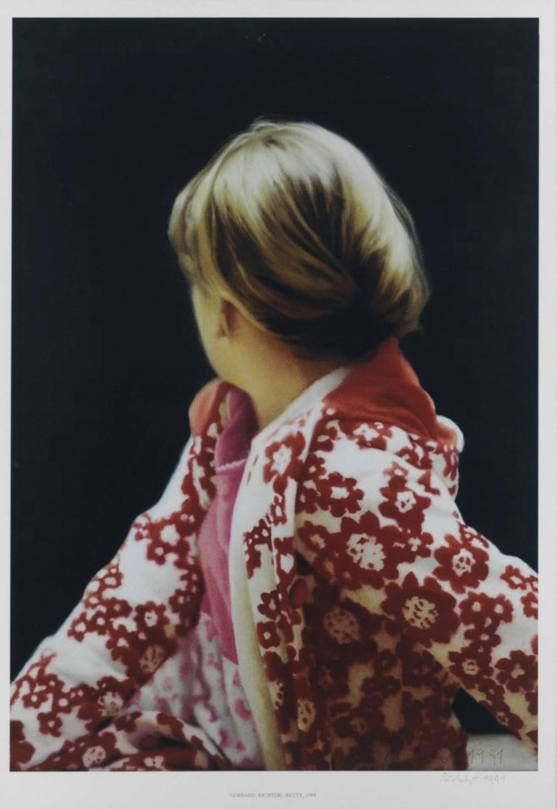 Gerhard Richter, Betty, 1991 offset print in colours