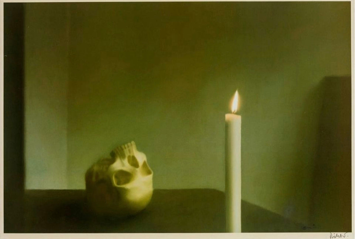 Gerhard Richter Skull and Candle offset lithograph, 1995