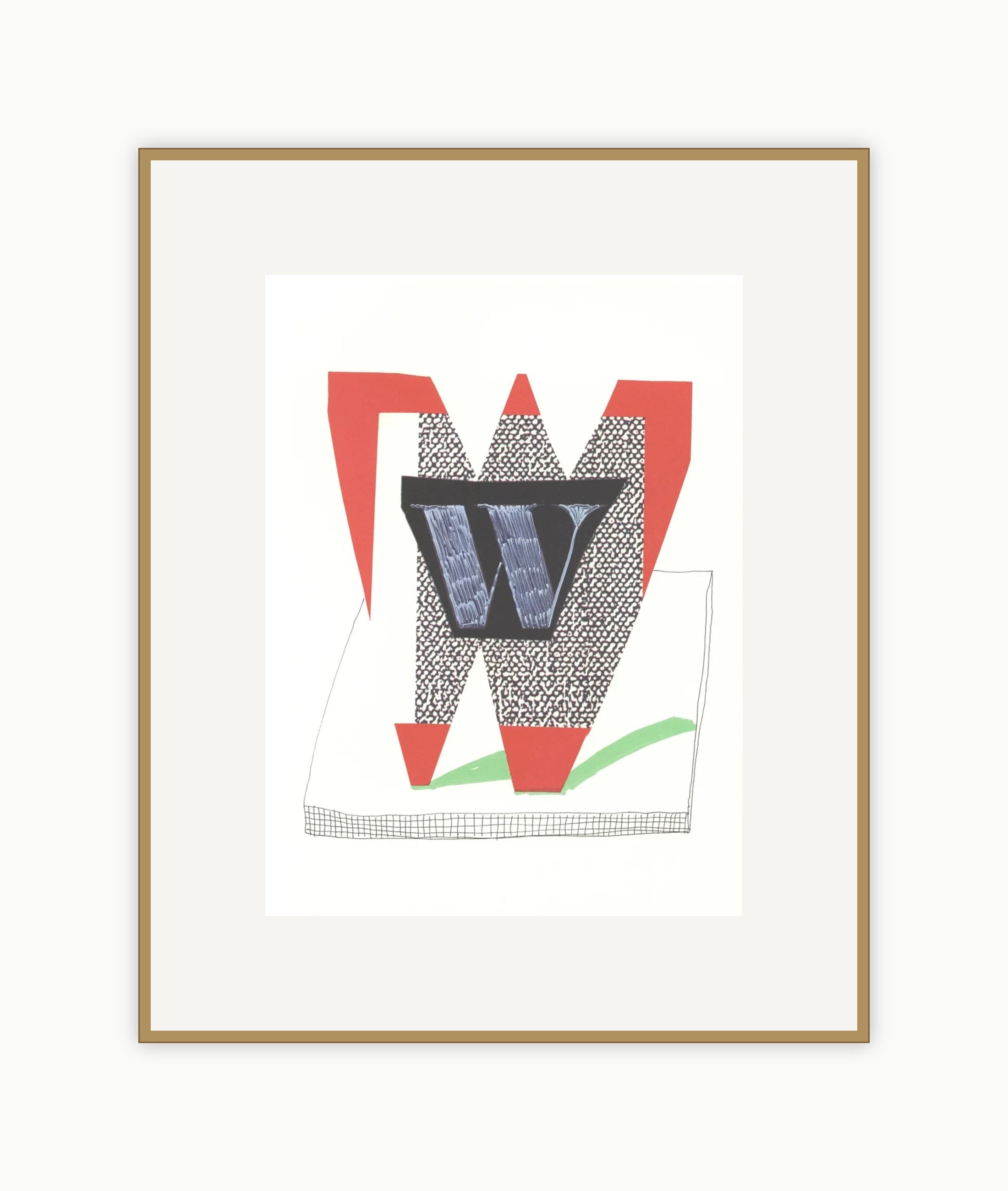 'W' from 'Hockney's Alphabet