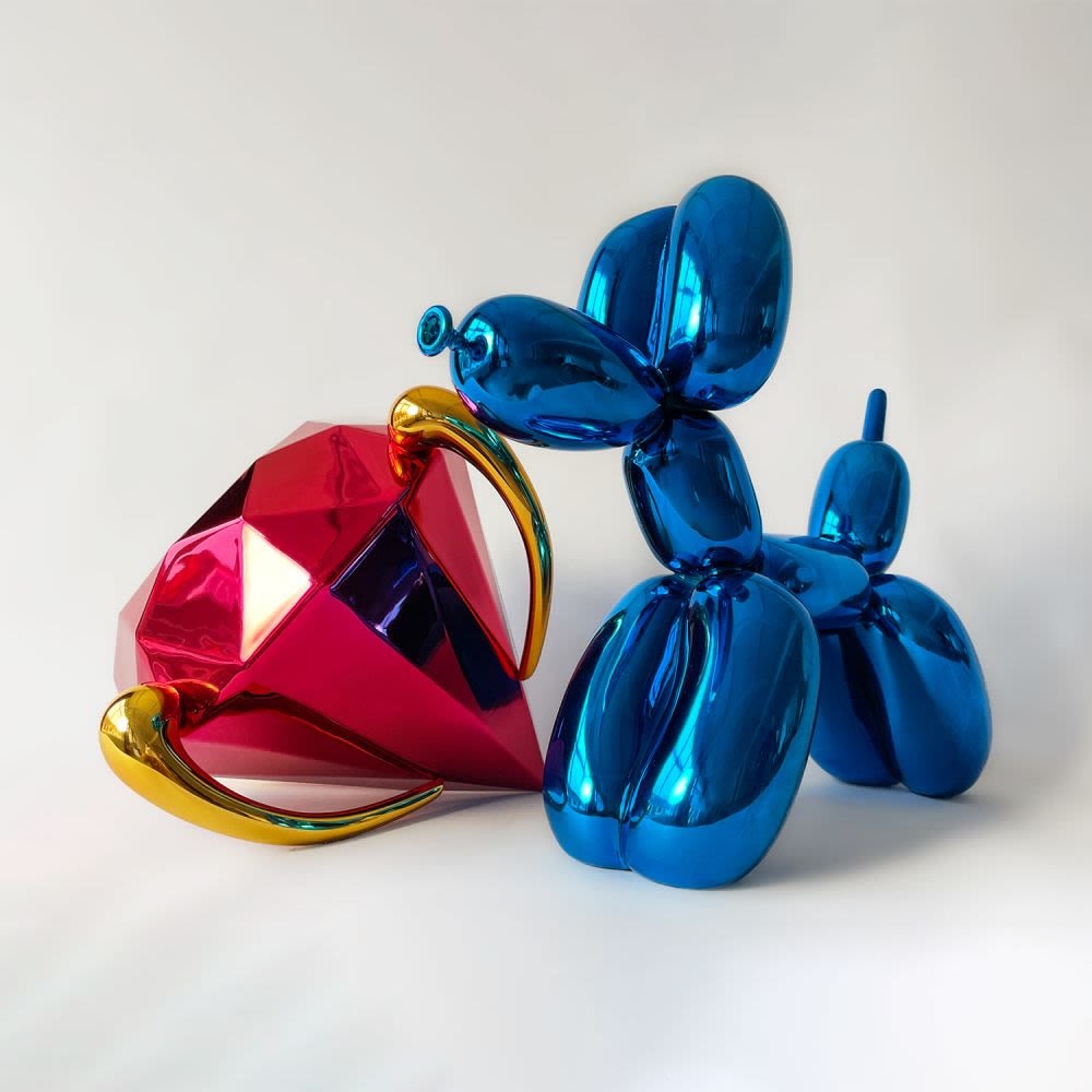 Set: Balloon Dog (Blue), 2021 and Diamond (Red), 2020 - My Store