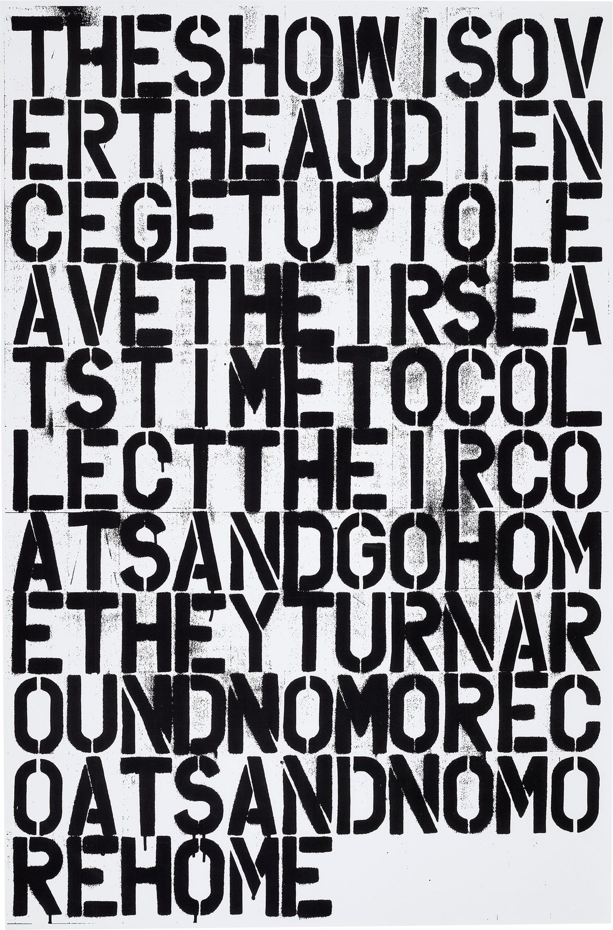 Untitled (The Show is Over)