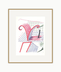 'V' from 'Hockney's Alphabet'