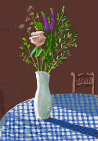 4th February 2021, Flowers in a White Vase with Chair