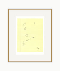 'Q' (ii) from 'Hockney's Alphabet'