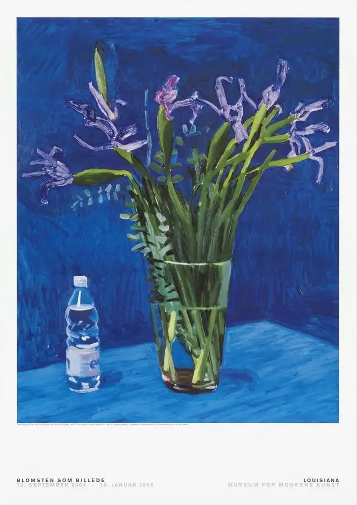 Iris with Evian Bottle (poster) - My Store