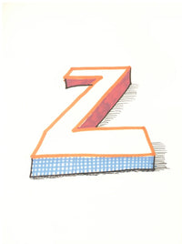 'Z' from 'Hockney's Alphabet'