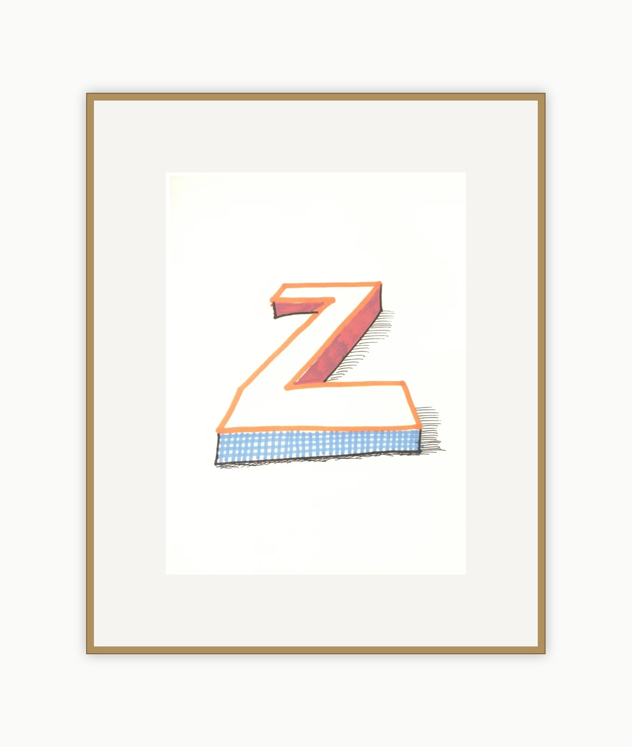 'Z' from 'Hockney's Alphabet'