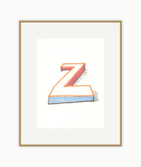 'Z' from 'Hockney's Alphabet'