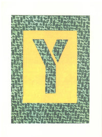 'Y' from 'Hockney's Alphabet'