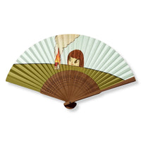 Yoshitomo Nara Fire 2025 Bamboo Fan Collectible Art Sculpture Piece