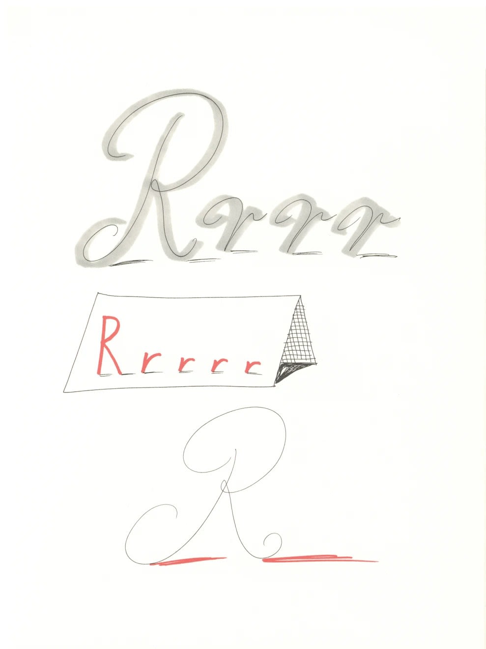 'R' from 'Hockney's Alphabet' - My Store