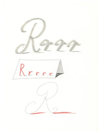 'R' from 'Hockney's Alphabet'