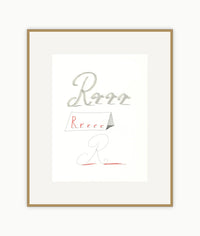 'R' from 'Hockney's Alphabet'