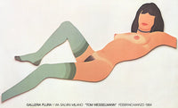 Reclining Nude with Green Stockings