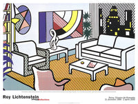 Interior with Skyline, Collage for Painting