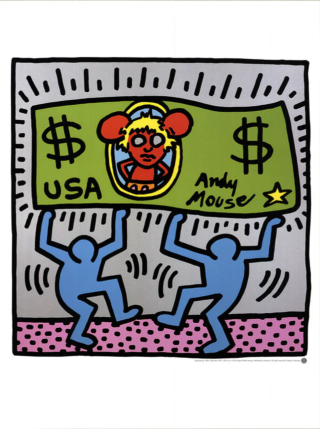 KEITH HARING Andy Mouse - For Sale | Dovehouse Contemporary