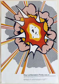 Roy Lichtenstein Explosion (2005) WSU Museum Exhibition Poster