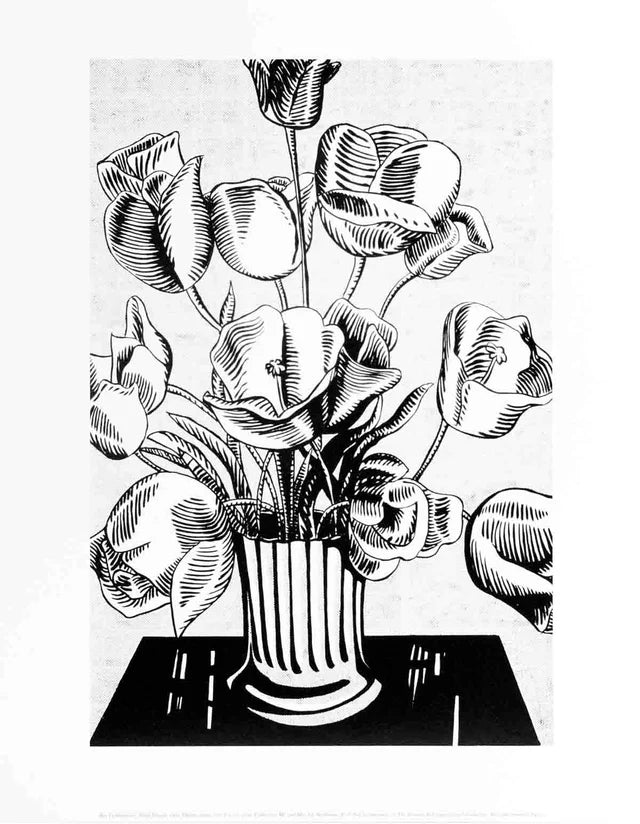 ROY LICHTENSTEIN Black Flowers - For Sale | Dovehouse Contemporary