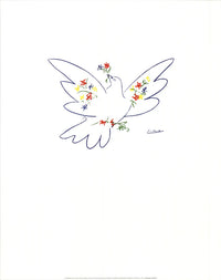 Dove with Flowers
