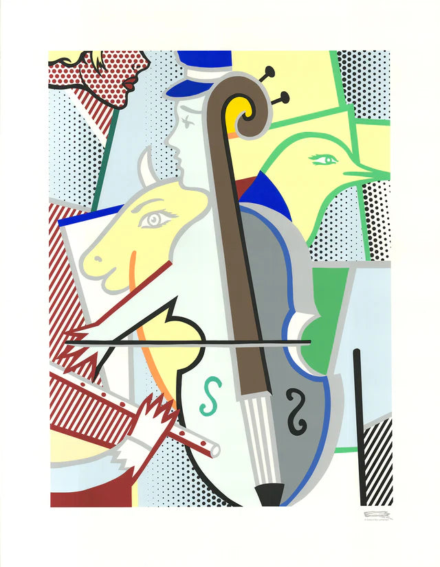 ROY LICHTENSTEIN Cubist Cello - For Sale | Dovehouse Contemporary