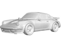 Eroded 911 Turbo Figure (white)