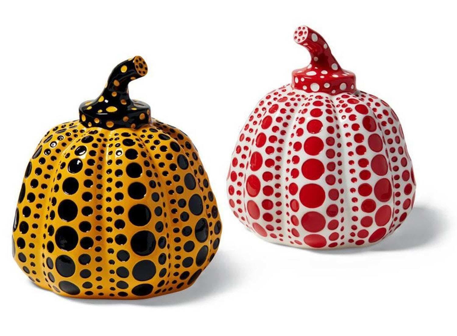 Pumpkin Cast Resin Figure - Red, Yellow - My Store