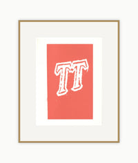 'T' from 'Hockney's Alphabet'