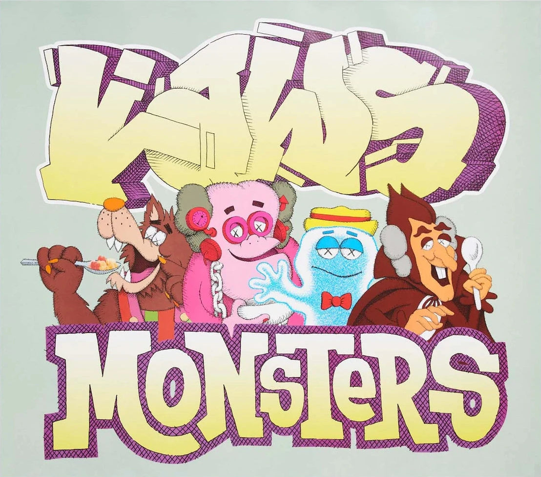 KAWS X MONSTER XL POSTER - Dovehouse Contemporary