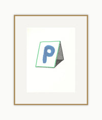 'P' from 'Hockney's Alphabet'