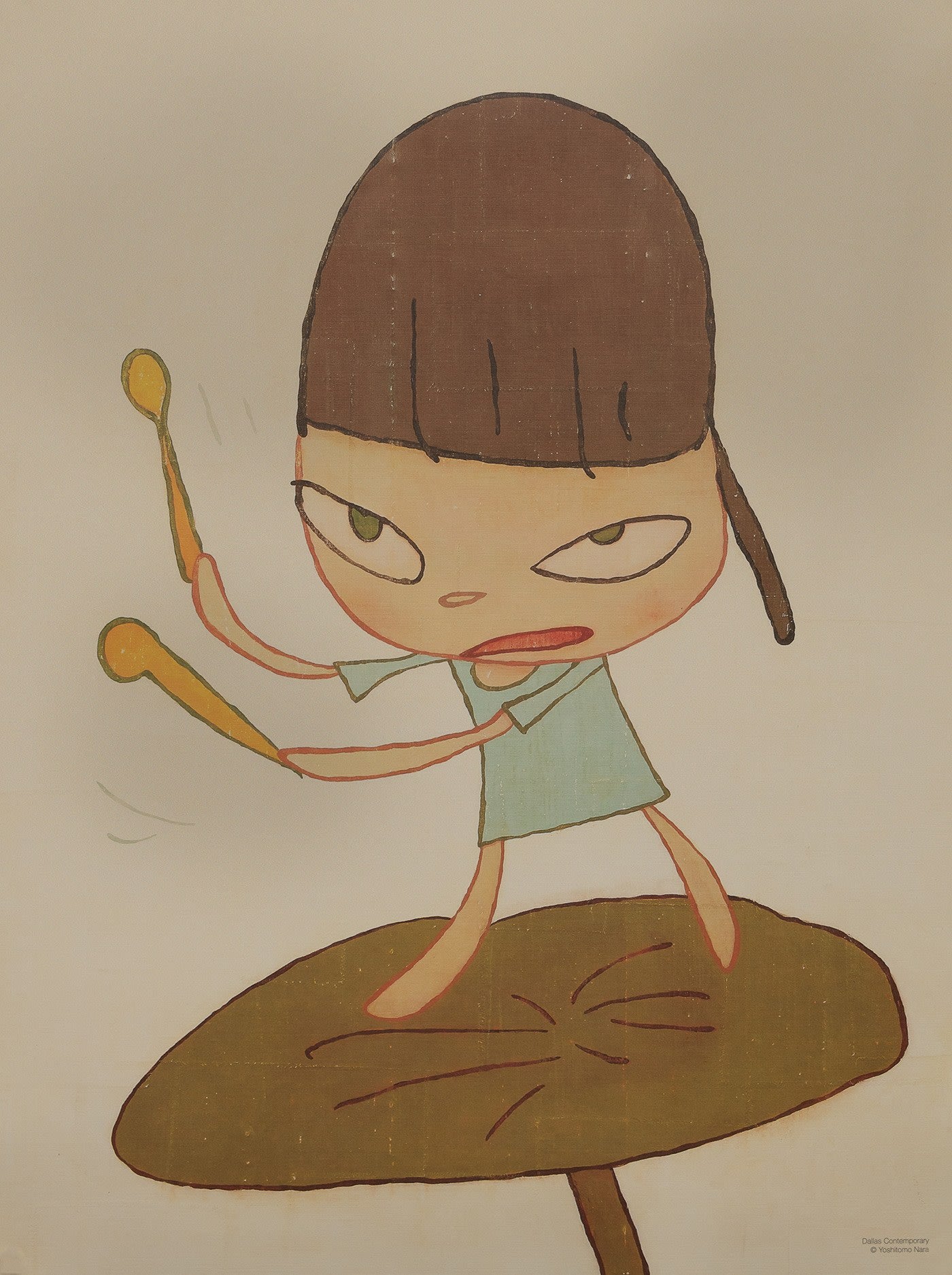 Yoshitomo Nara, Marching on a Butterbur Leaf - My Store