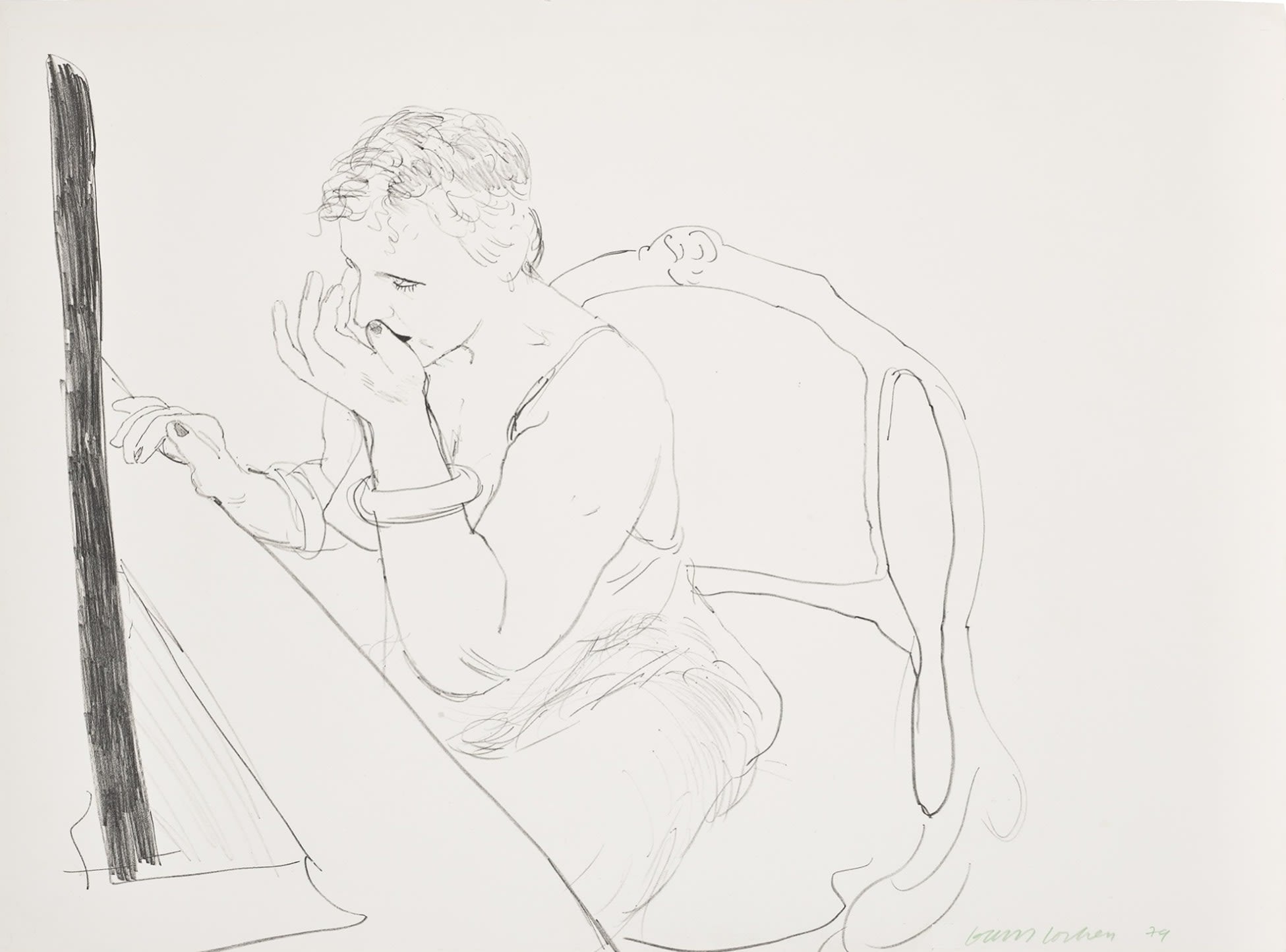 Celia Adjusting Her Eyelash (G.837) - My Store