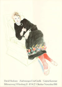 Portrait of Celia In A Black Dress With Colored Border