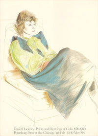 Portrait of Celia Wearing Checkered Sleeves