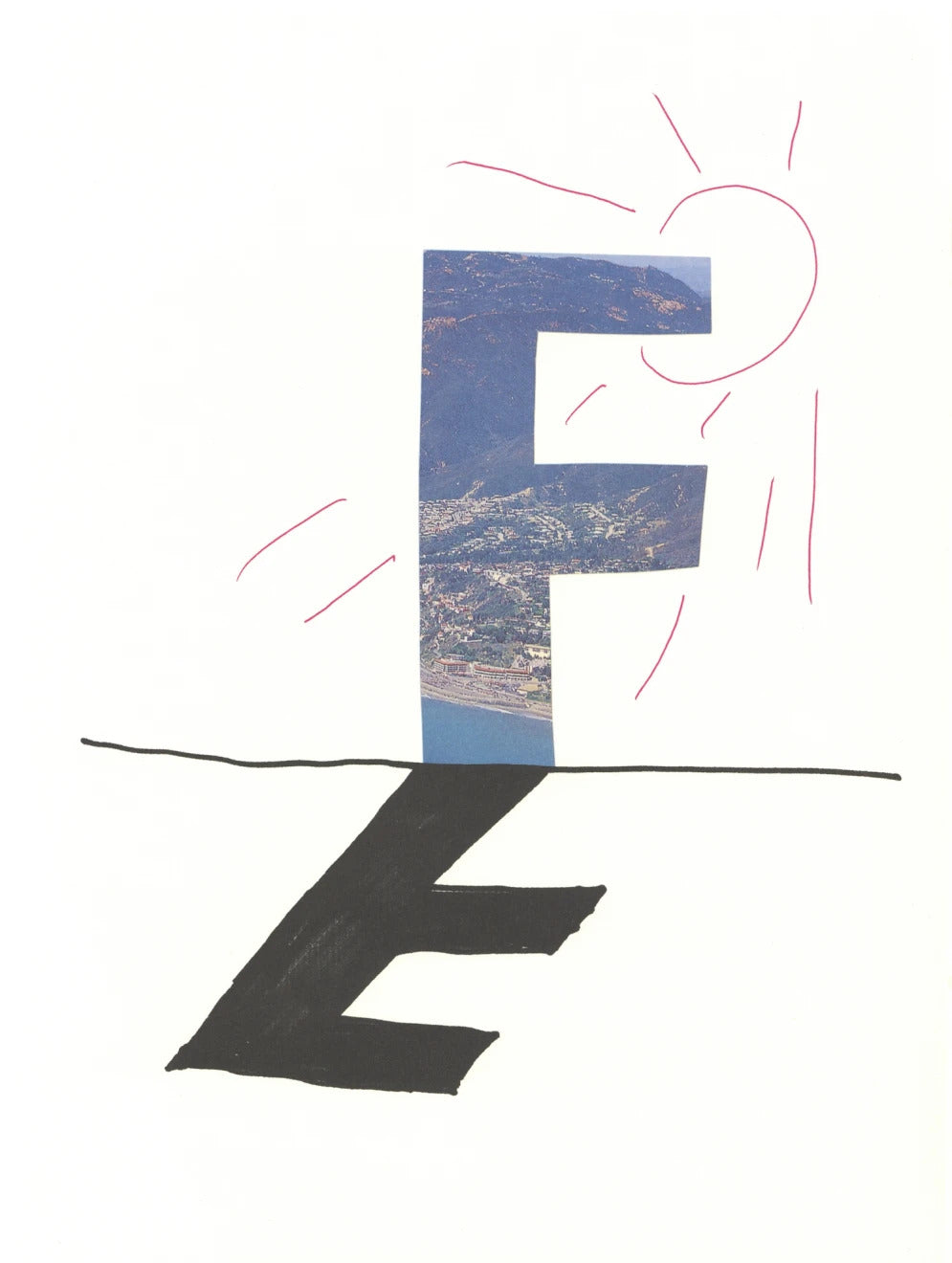 'F' from 'Hockney's Alphabet'