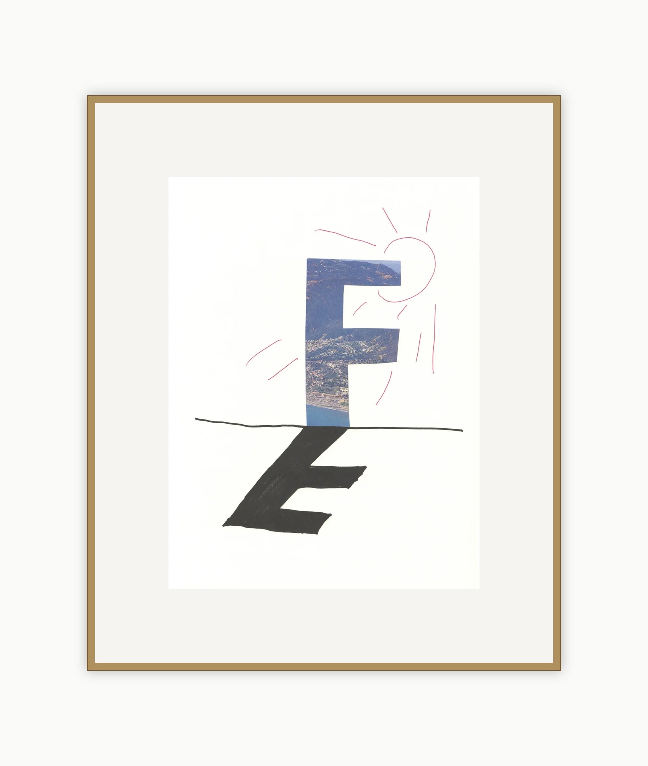 'F' from 'Hockney's Alphabet'