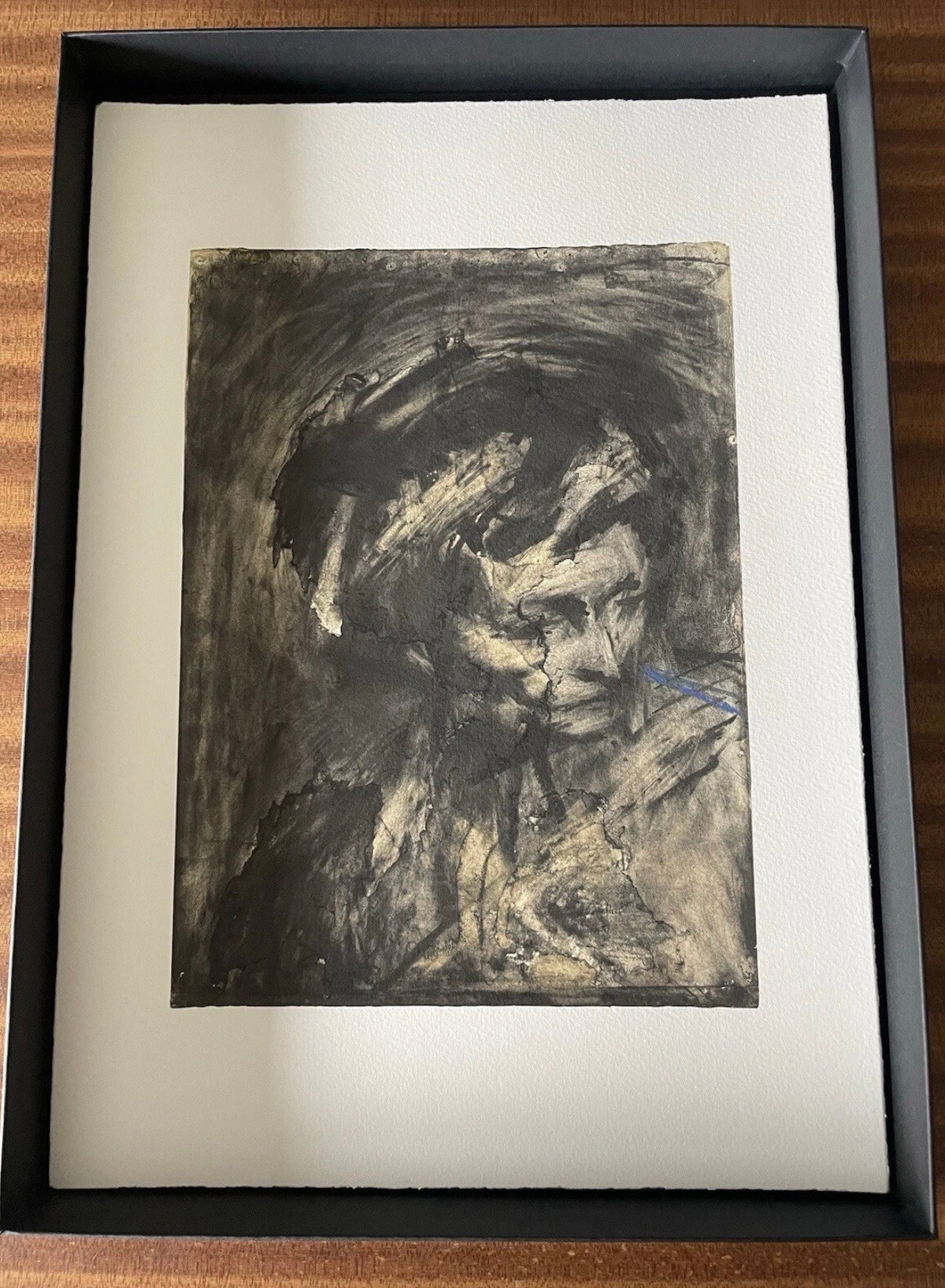 Frank Auerbach, Head of Gerda Boehm (1961), from The Charcoal Heads, 2024, second photograph