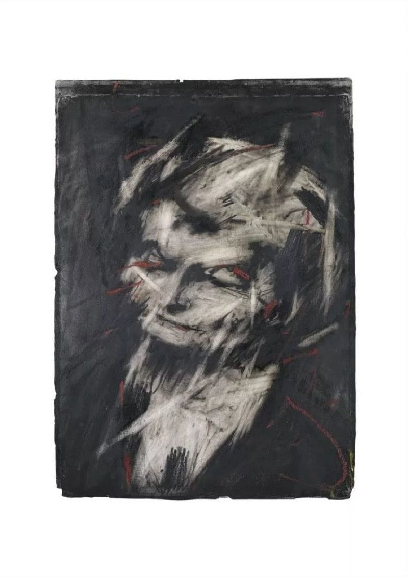 Frank Auerbach, Head of Helen Gillespie II (1962), from The Charcoal Heads, 2024