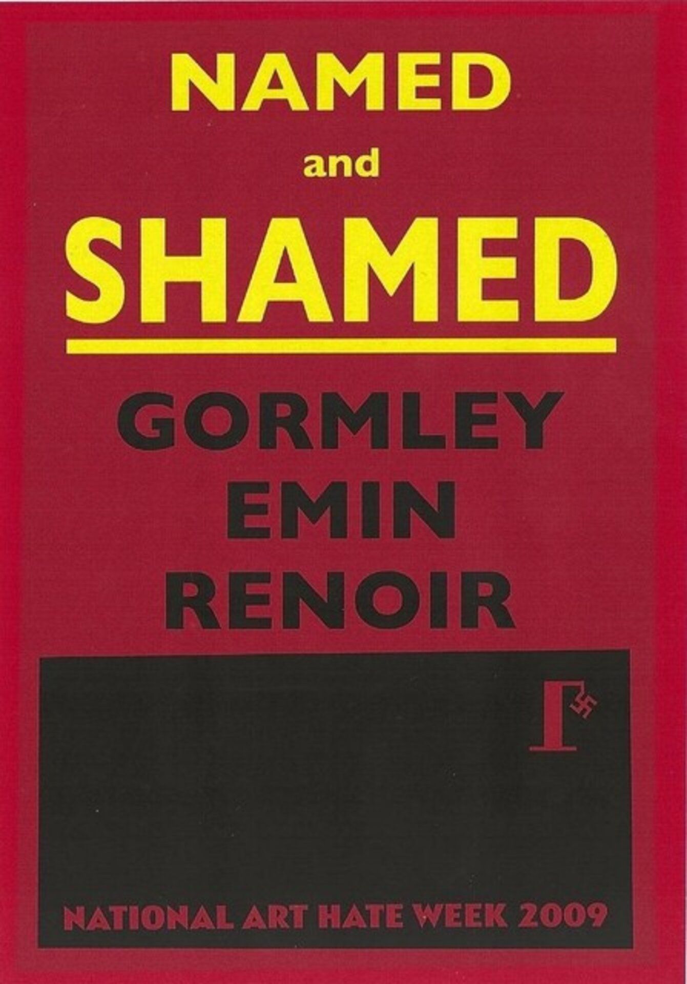 Billy Childish Named & Shamed 2009 Limited Edition Print