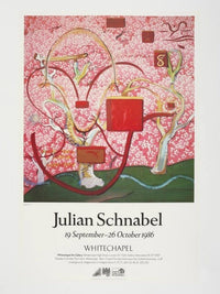 Julian Schnabel 1986 Vintage Exhibition Lithograph Poster