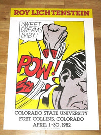 Roy Lichtenstein Pow! Sweet Dreams 1982 Poster