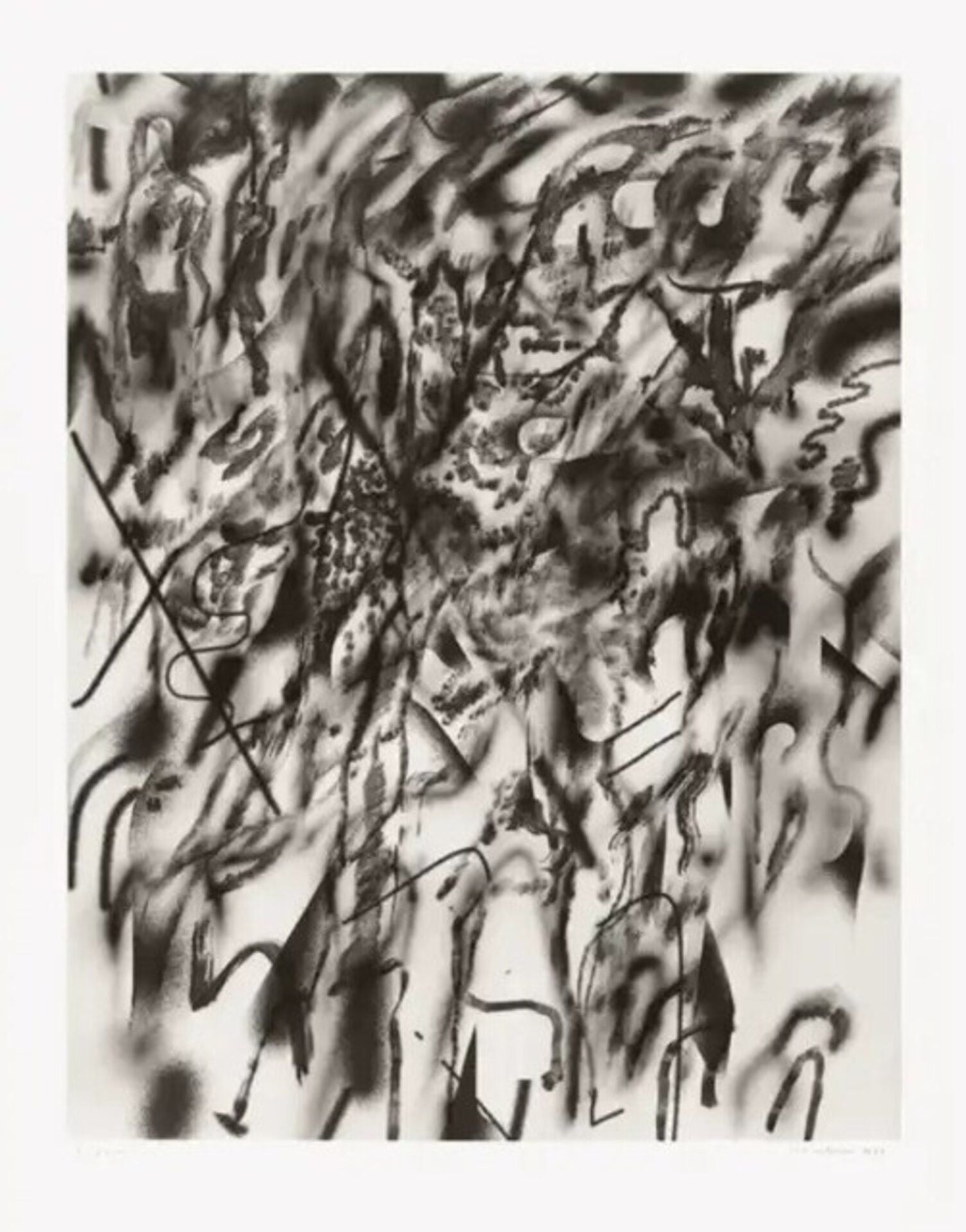 Julie Mehretu Corner of Lake and Minnehaha (smoke) 2022 Limited Edition Print