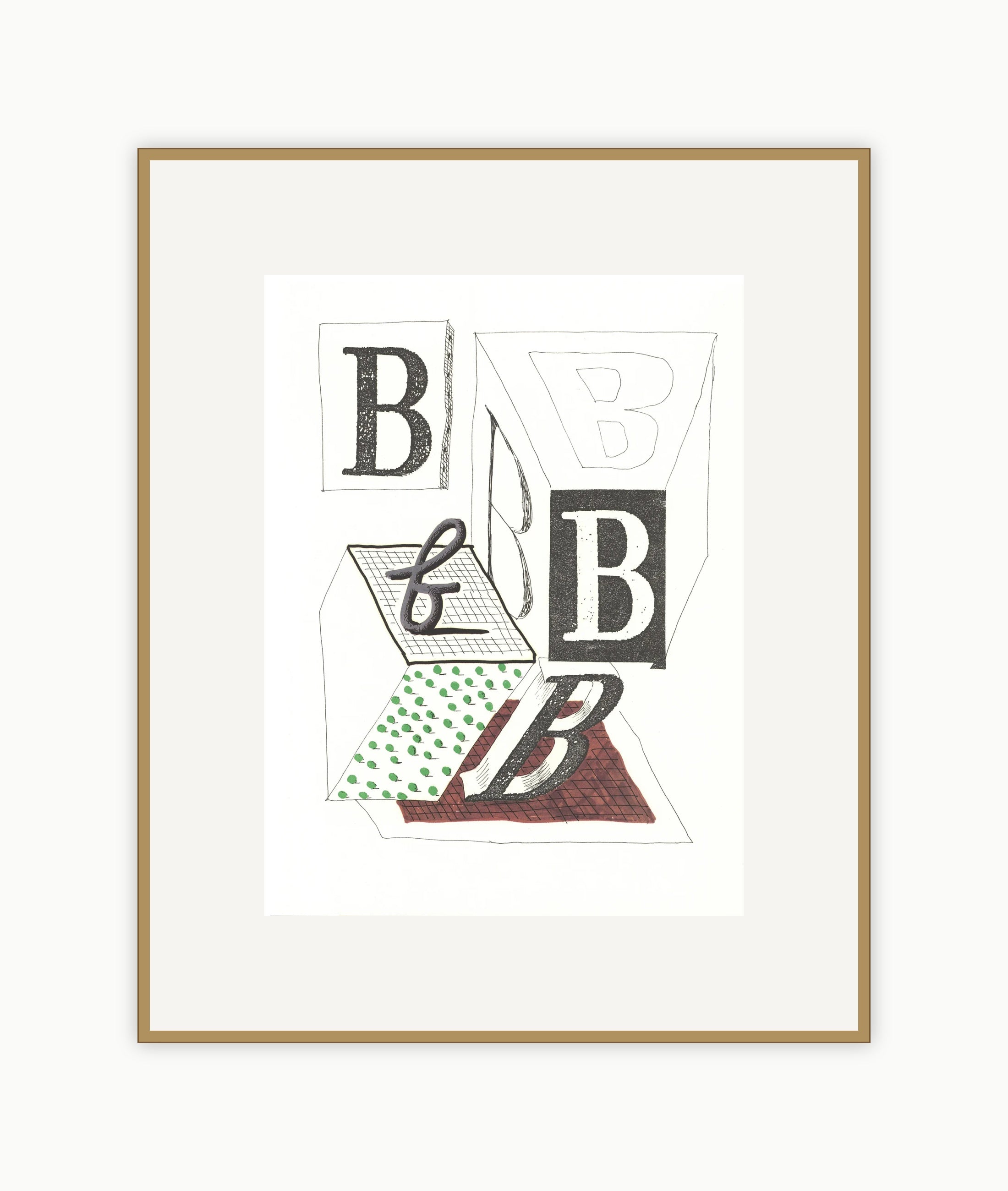 'B' from 'Hockney's Alphabet'