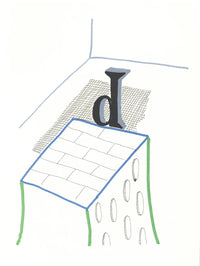 'D' from 'Hockney's Alphabet'