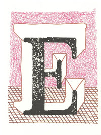'E' from 'Hockney's Alphabet'