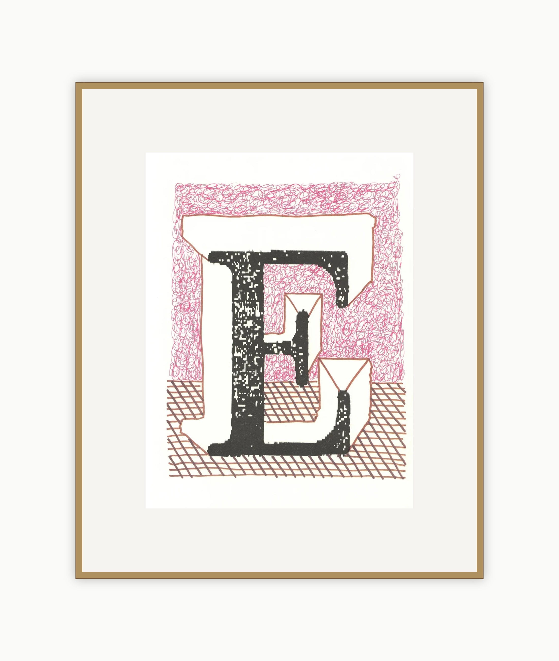 'E' from 'Hockney's Alphabet'