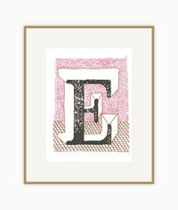 'E' from 'Hockney's Alphabet'