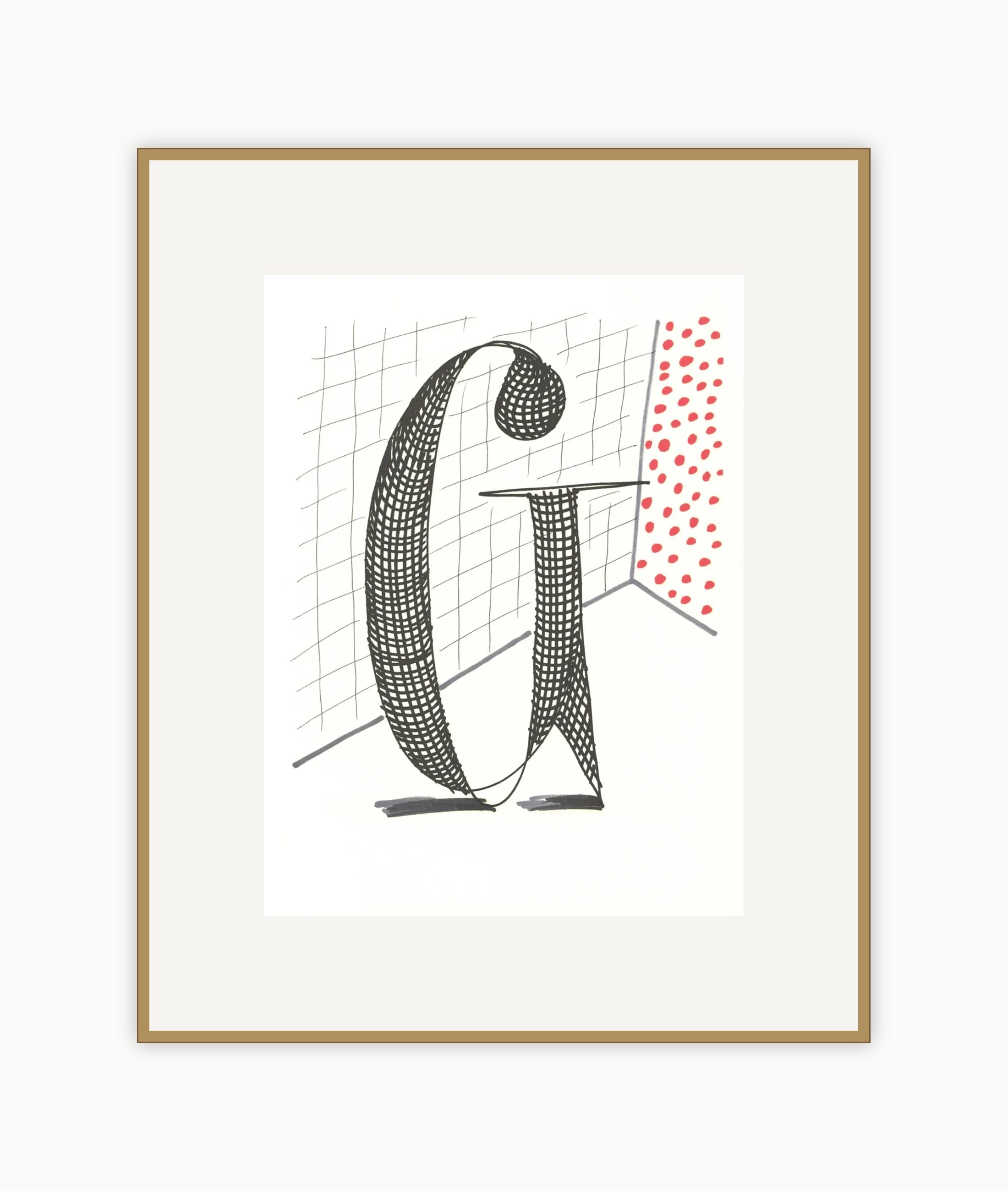 'G' from 'Hockney's Alphabet'