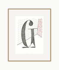 'G' from 'Hockney's Alphabet'